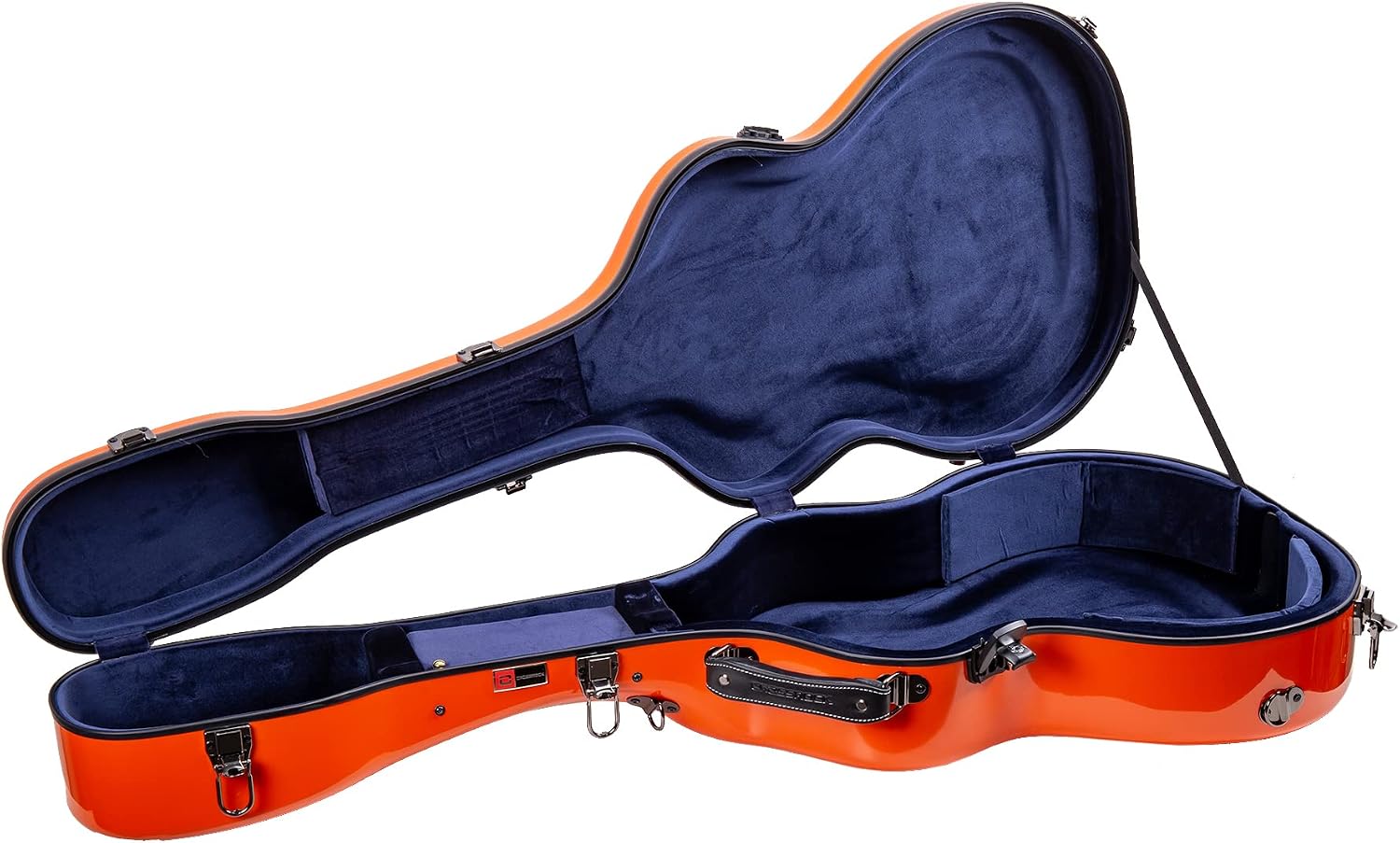 Crossrock Deluxe Fiberglass Case for OM, Martin 000 Guitars-TSA Latch(CRF2020OMOR)