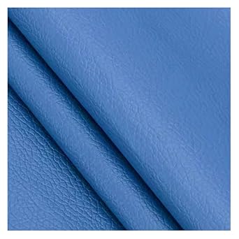 Fabric Adhesives Self Adhesive Leather Fabric for Repair, Adhesive Leather Patch, PU Waterproof Vinyl Repair Kit, Faux Leather for Sofas Furniture Car Seats ChairsBlue