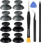 Ikpek 8 Pcs Replacement Thumbsticks for Xbox 360 Controller, Plastic Thumb Stick Joystick Grip Replacement for Xbox 360 Controller Accessories