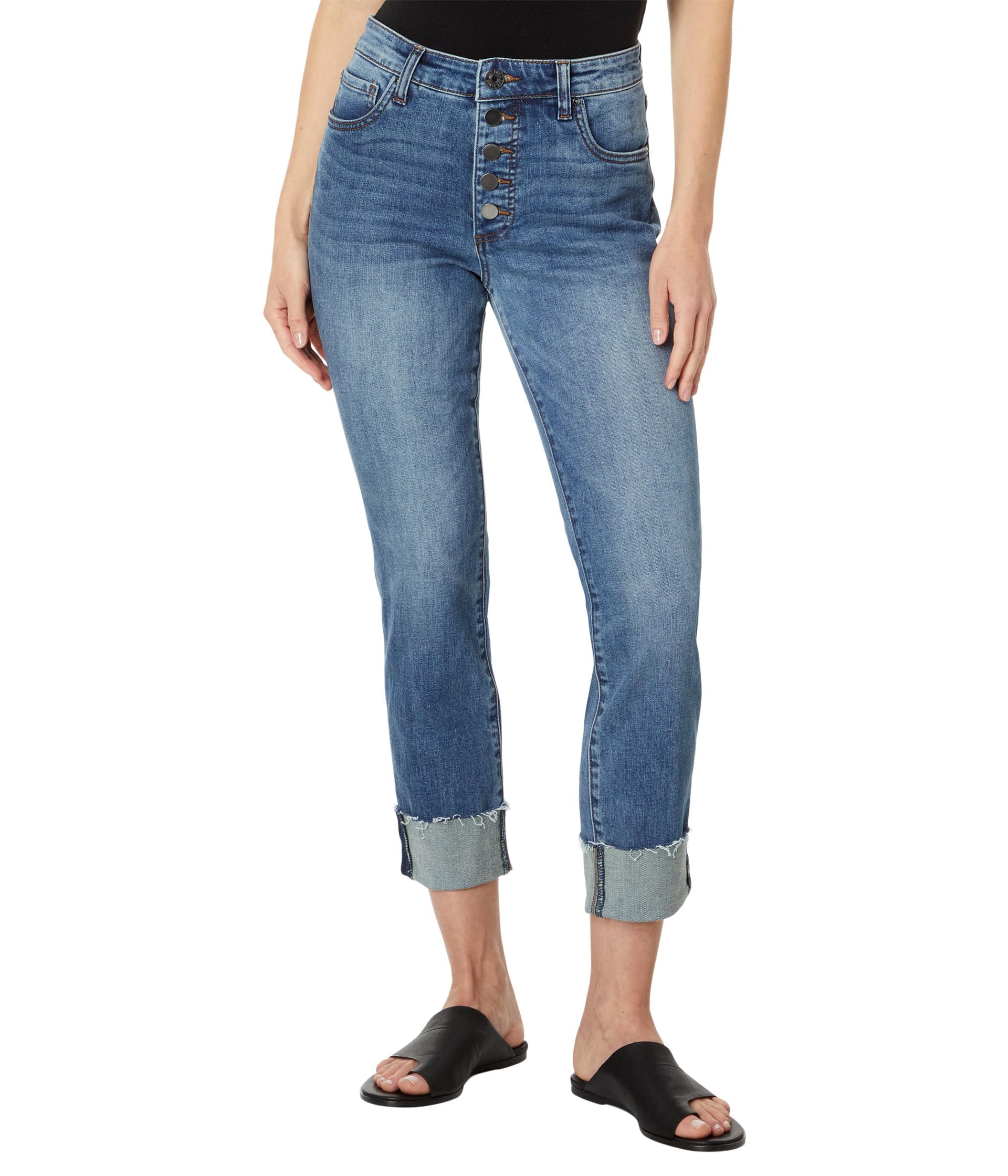 KUT from the KlothWomen's Catherine High Rise Fab Ab Boyfriend