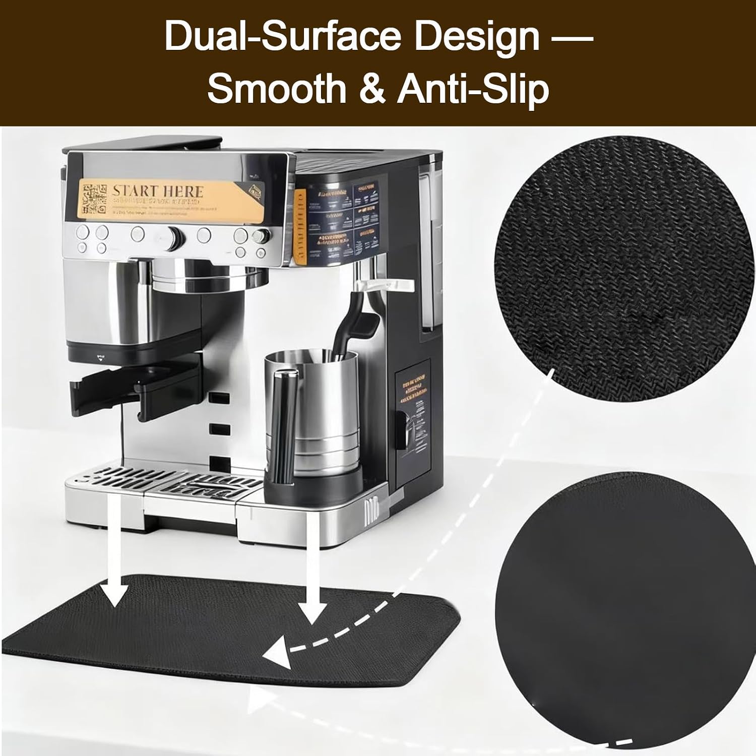 Makes the 30-pound Ninja Luxe Cafe Pro a Moving Coffee Maker | Japanese Precision, Premium Silicone Molding | Quick Espresso, Latte | Includes Sliding Mat for Ninja Luxe Cafe