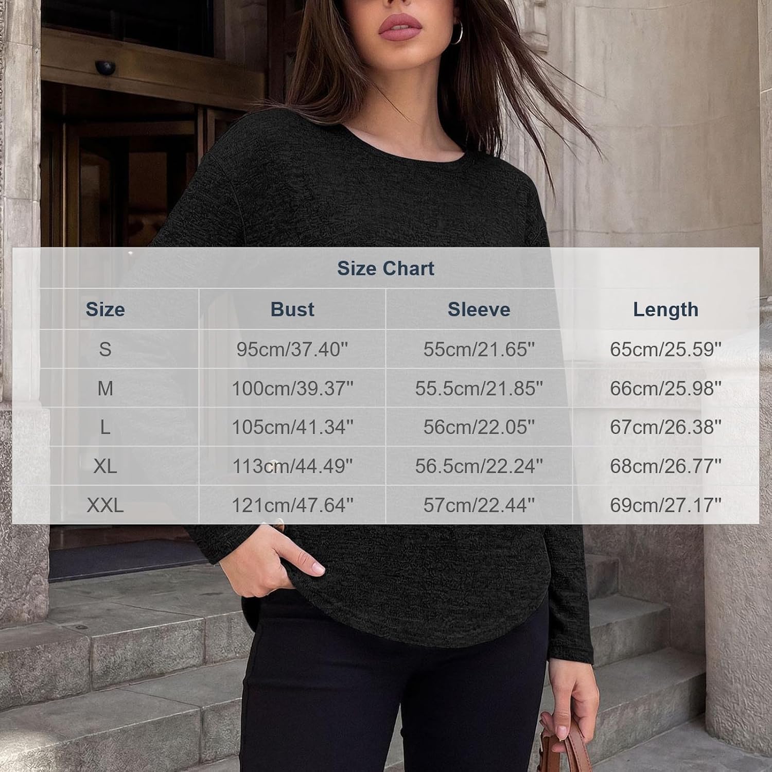 Women's Blouses Long Sleeve Crew Neck Shirts Spring | Women's Long Sleeve Crew Neck Shirts Spring Fall Fashion Outfits Side Slit Blouses Loose Fit Soft Comfy Tops