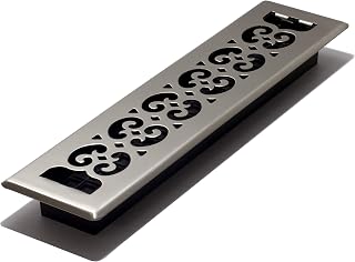 Decor Grates SPH214-NKL Floor Register, 2x14, Brushed Nickel Finish