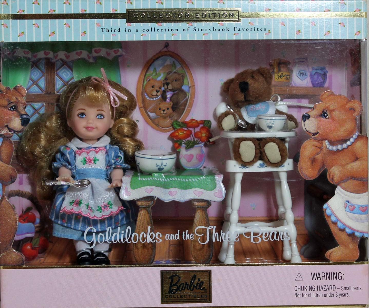Barbie Goldilocks and the Three Bears Kelly Storybook Collectible