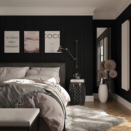 Vista 14 de Orainege Papel tapiz para despegar y pegar, color azul claro, papel de contacto texturizado de 15.7 x 118.1 pulgadas, papel de pared autoadhesivo