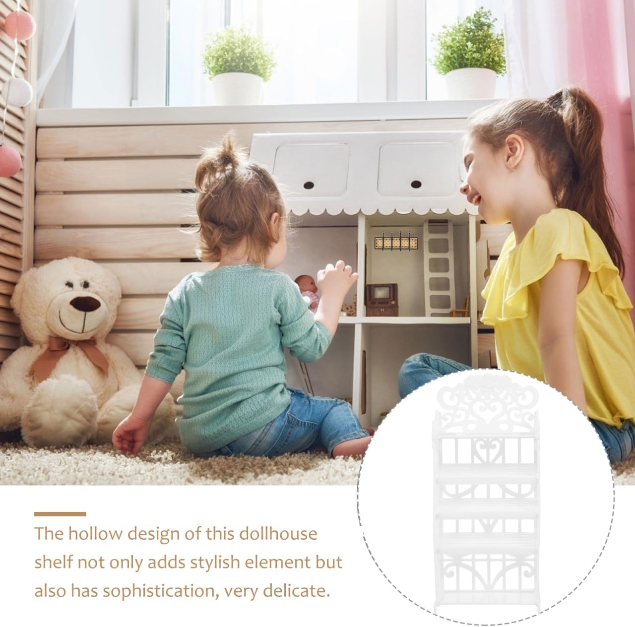 3 Pcs Plastic Doll Shoes Rack - White Dollhouse Shoe Organizer for Kids, Doll Accessories Storage, Furniture Playset image 5