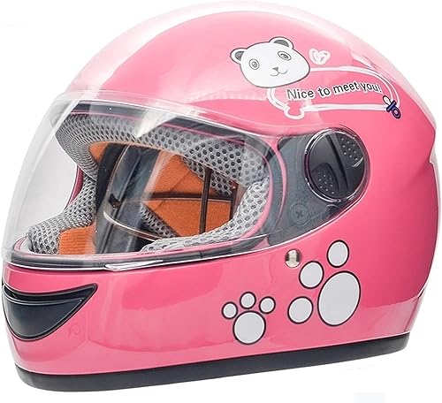 Casco de motocross de cara completa aprobado por DOT para niños y niñas, casco de motocicleta eléctrico para niños de 3 a 15 años de edad, casco de