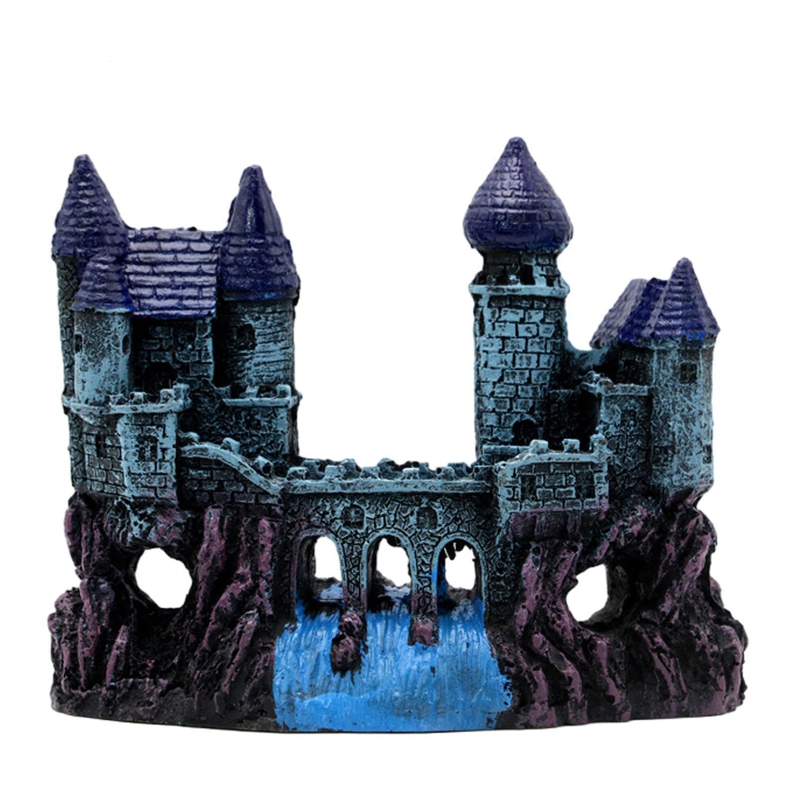 Zanthicia Aquarium Resin Castle Decoration Freshwater Unique Craftsmanship Enhances Every Fish Tank With Historical Charm Fish Tank Decor Accessories Saltwater, Style B