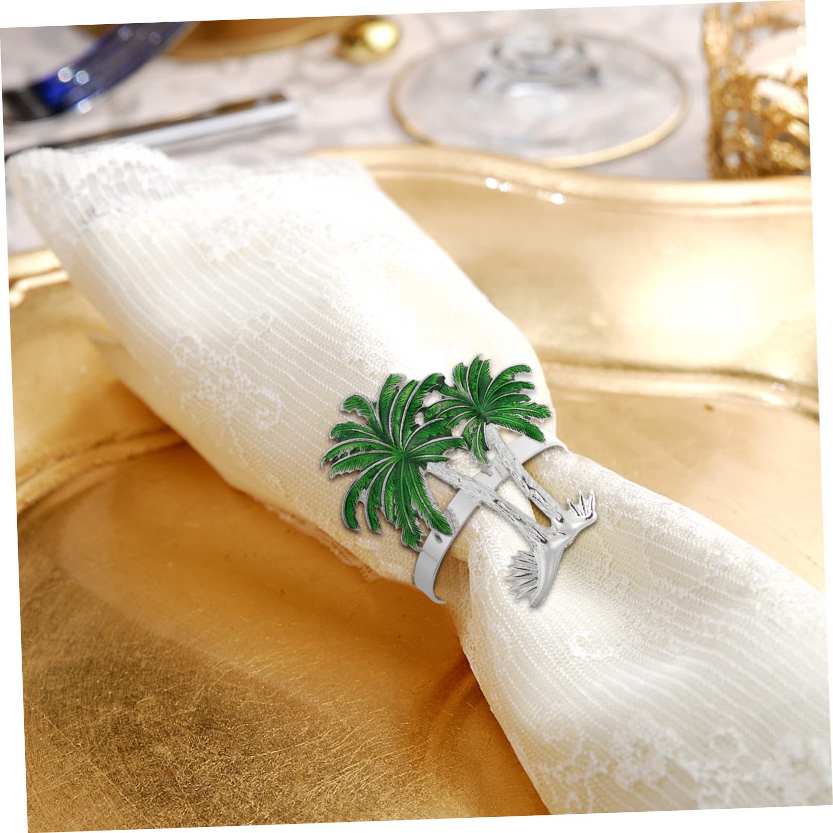 TOPBATHY 16piezas De Anillos De Servilleta De Forma De Árbol De para Decoración De Bodas y Familiares