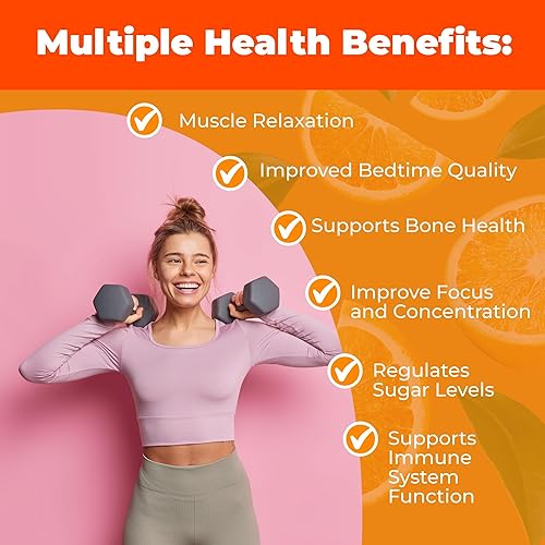 Miniatura 9 de Gomitas orgánicas de glicinato de magnesio para niños y adultos, mujeres y hombres, sin azúcar, sin gluten, sin OMG, vegano, suplemento masticable