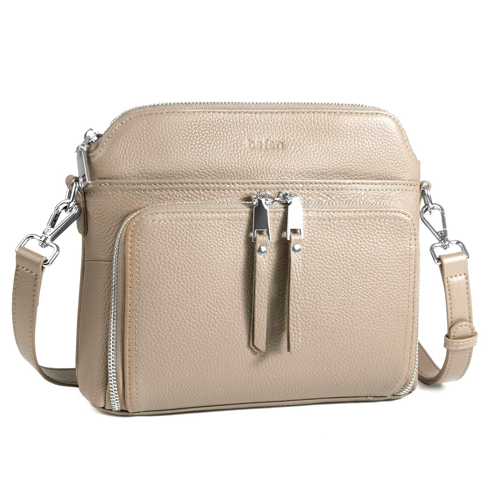 befen Genuine Leather Crossbody Purses for Women, Women's Small Crossbody Shoulder Bag with Built in RFID Wallet