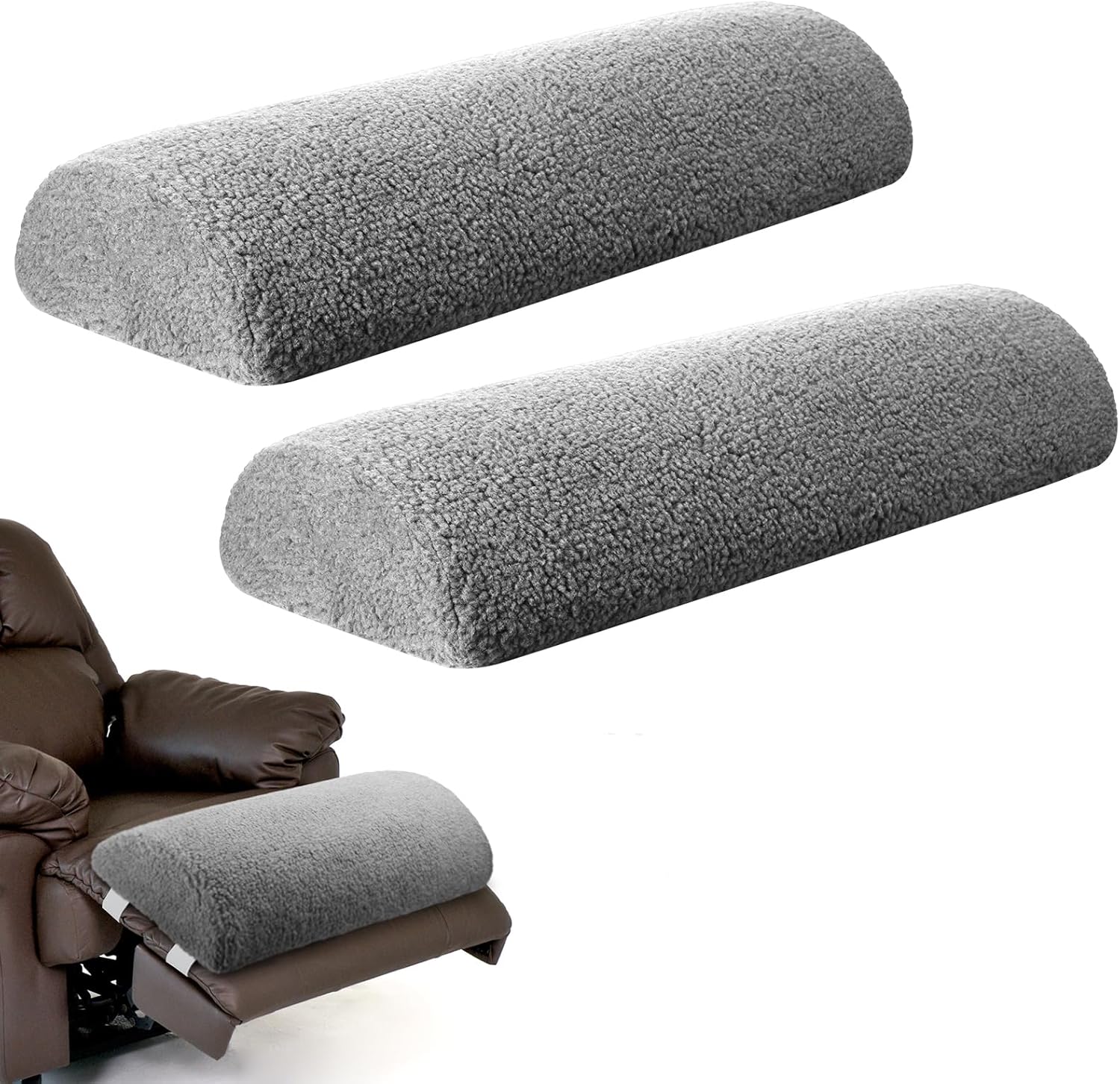 Wesiti 2 Pcs Leg Pillows for Sleeping Sherpa Covered Foam