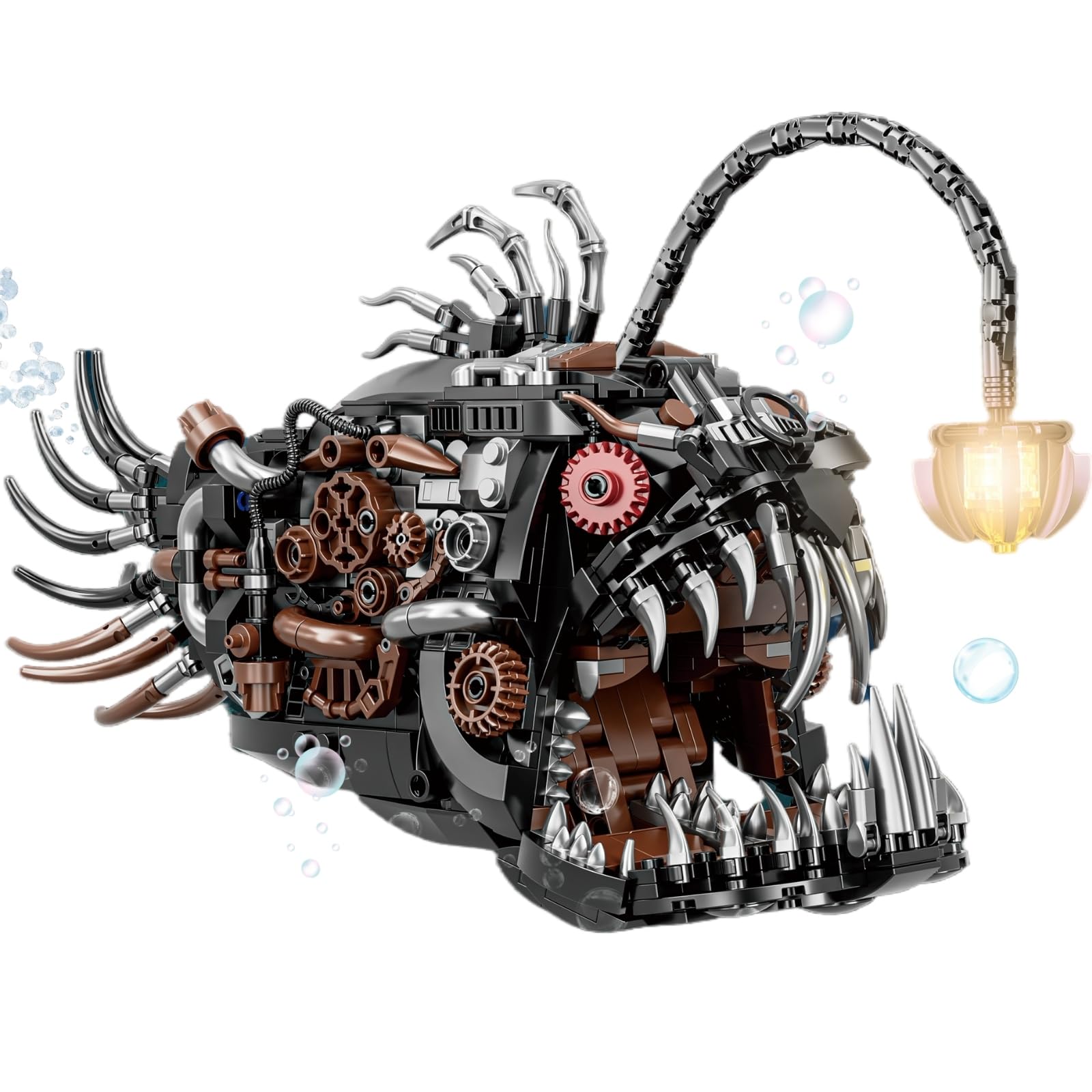 5’8” オルタナフィッシュ Amazon.com: PIVONAX Mechanical Angler Fish Building Block Set