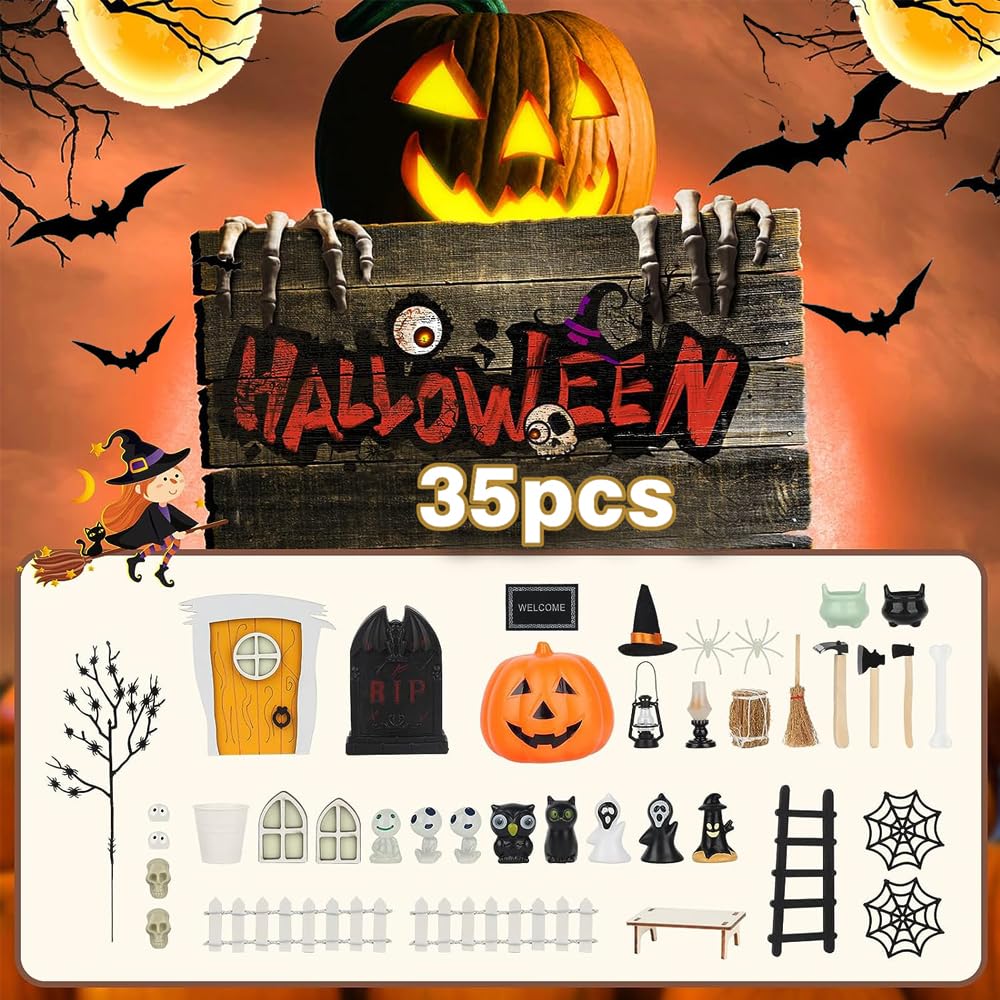 Melody Jane Casa Delle Bambole Strega Pozione Segni In Miniatura Halloween Negozio Decorazione Scala 1:12 - Foto 8