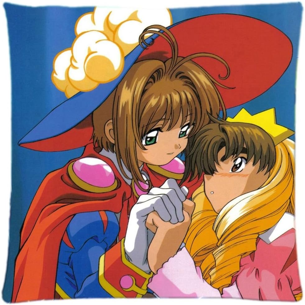 Sakura Avalon & Syaoran Li Custom Throw Square Pillow Case 18x18 inch Creative Personalized Pillowcase Bedding Pillow Slips - Listting One
