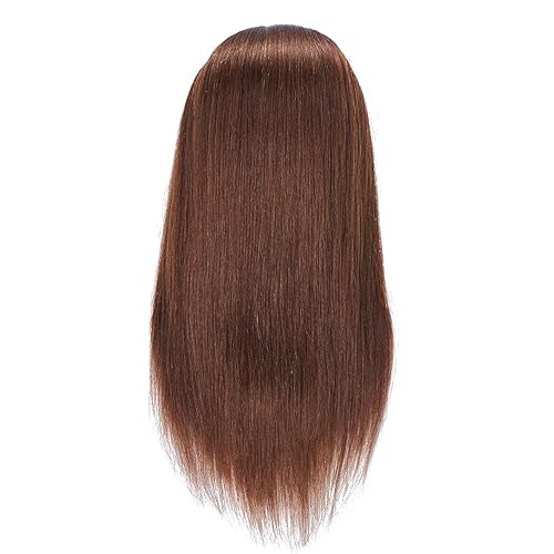 Miniatura 5 de Cabeza de maniquí 100% pelo real de 16 pulgadas, cabeza de maniquí de entrenamiento afro, cabeza de maniquí cabeza de maniquí cabeza de maniquí