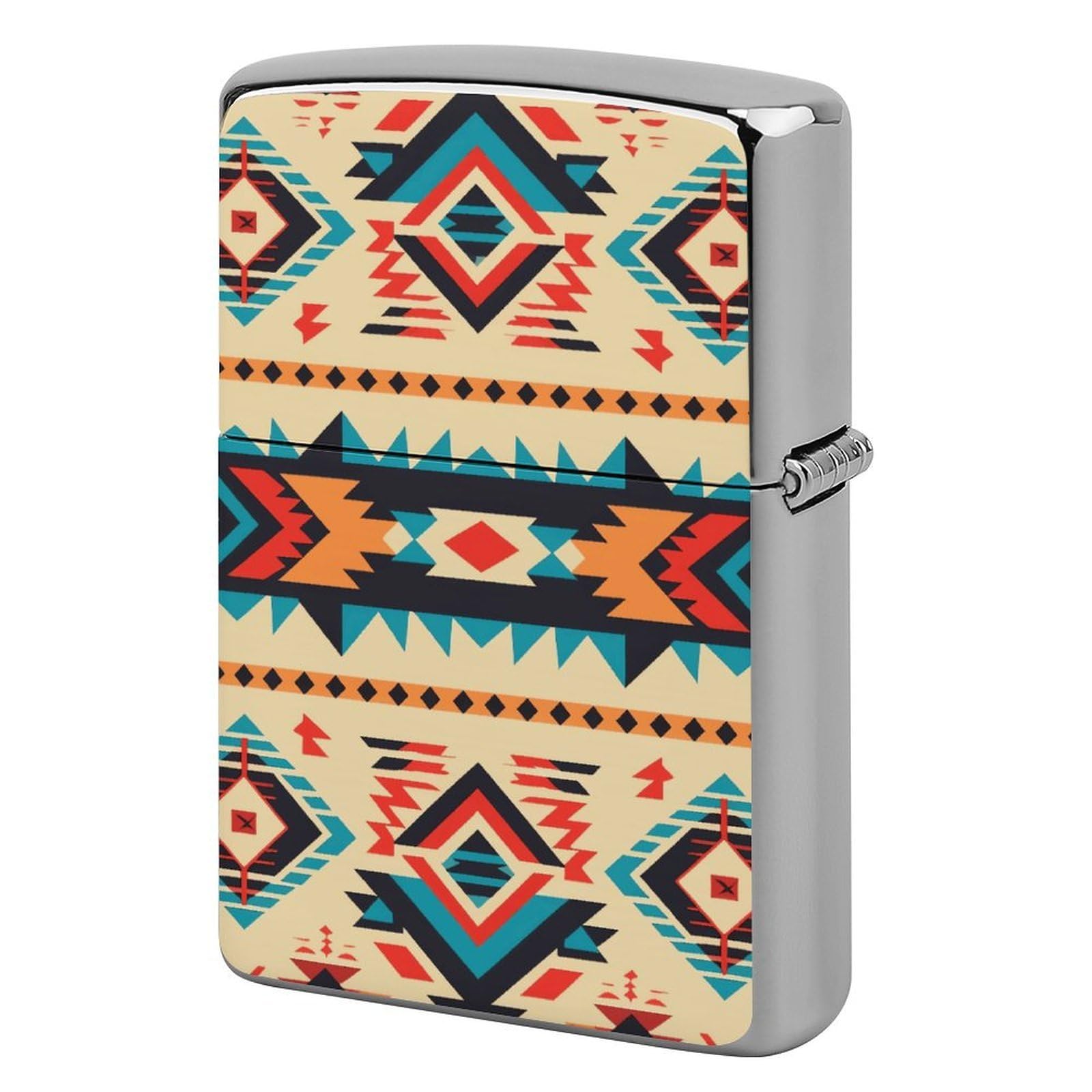 Native American Lighter Case for Men, Personalized Lighter Cover for Valentine's Day Gifts, Flip-Top Lighters Shell for Outdoor, Portable Lighters Protective Sleeve