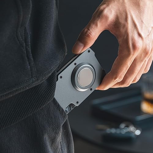 Miniatura 6 de VULKIT Cartera de metal, Gris (Space Grey), Minimalista