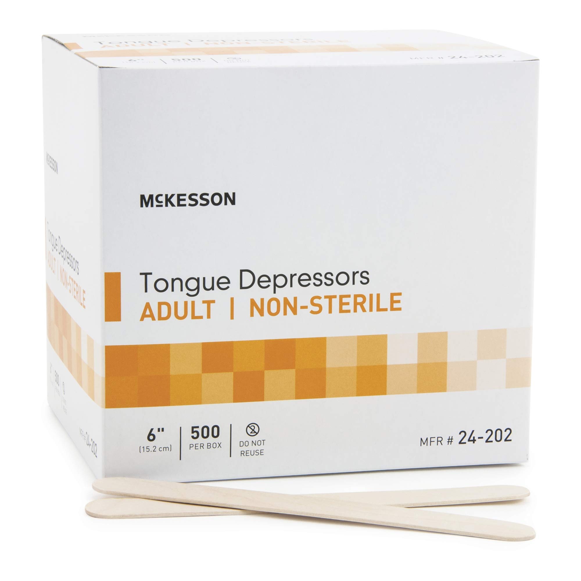DIGITNOW! McKesson Zungenspatel aus Holz, unsteril, 15,2 cm, 1 Box mit 500 Stück