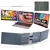 SMISEACOW Monitor portatile per laptop,Ultrasottile e leggero,14″FHD 1080P S8 Ultra