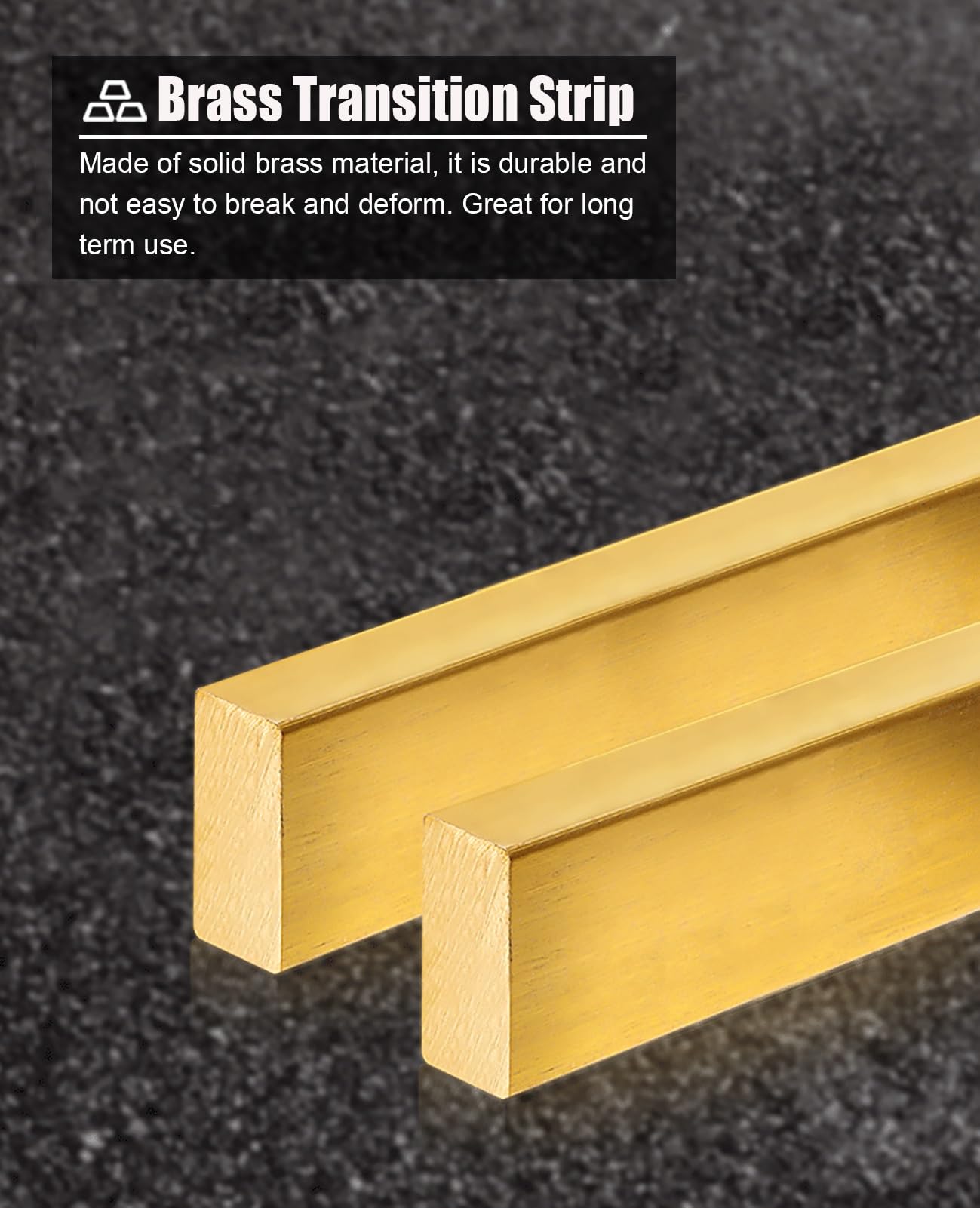 perfil de transición para suelo Latón Macizo Tiras de Umbral de la Puerta 1m, Cubierta de Espacio de Piso Plano Madera a Los Azulejos, Bar de Unión de Piso de Puertas, Tira de Borde de Borde de Transi
