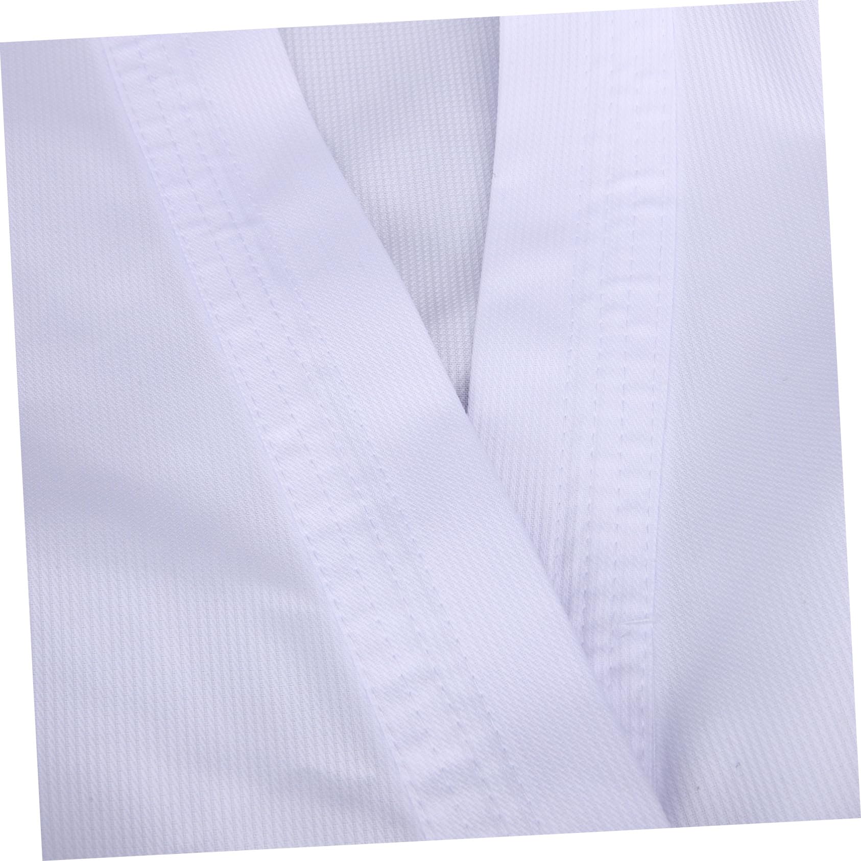 COLLBATH Uniforme da Karate per Adulti, Taekwondo, Poliestere Bianco Pantaloni Coulisse e Cintura Elastica, per Allenamento e Competizione