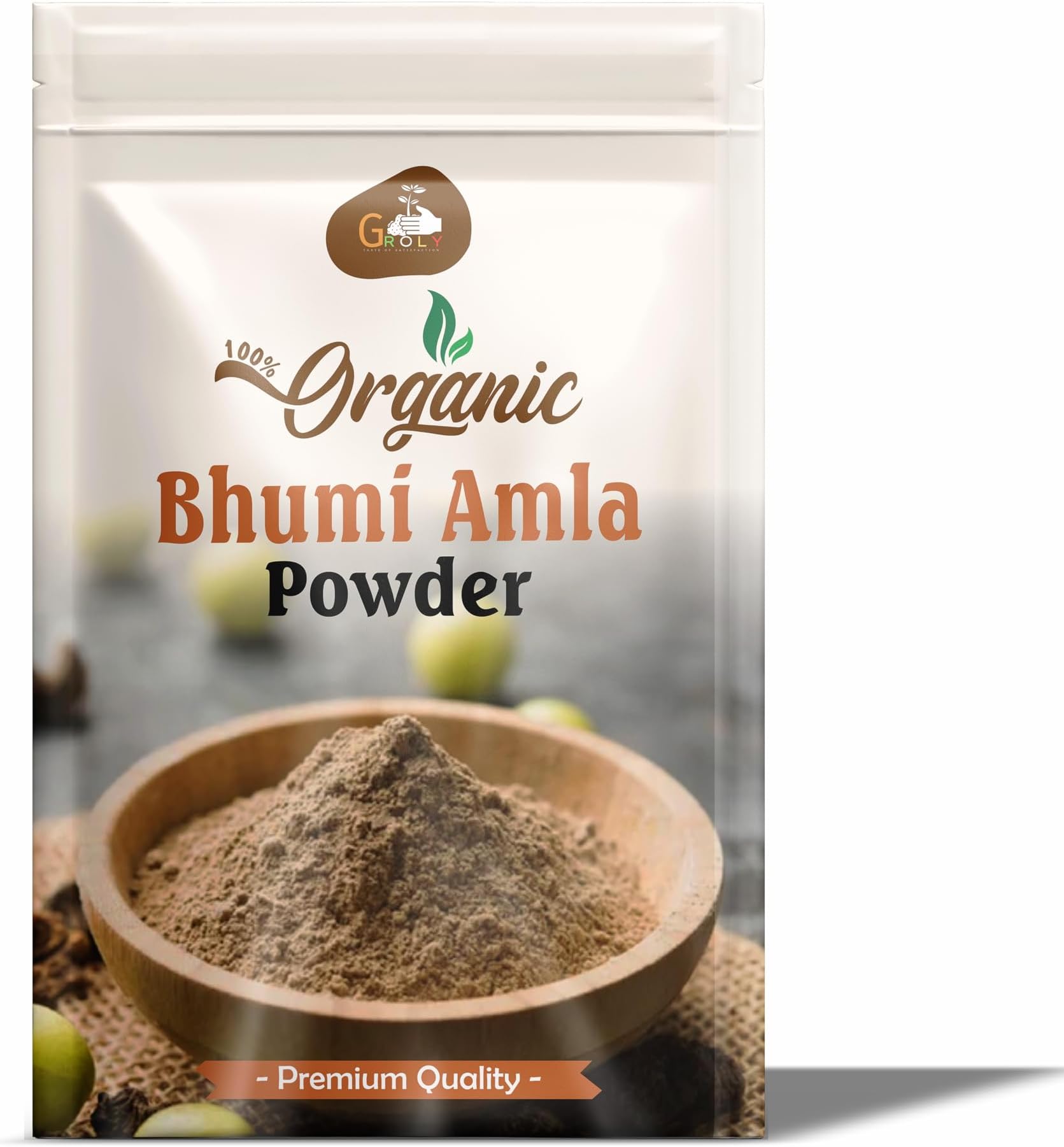 Bhumi Amla Powder/Churn 100 gm | Organic Ingredient Extract For Healthy Liver Functioning And Digestive Strength | Enriched With Essential Nutrients | Amla Powder for Hair, Drinking & Eating