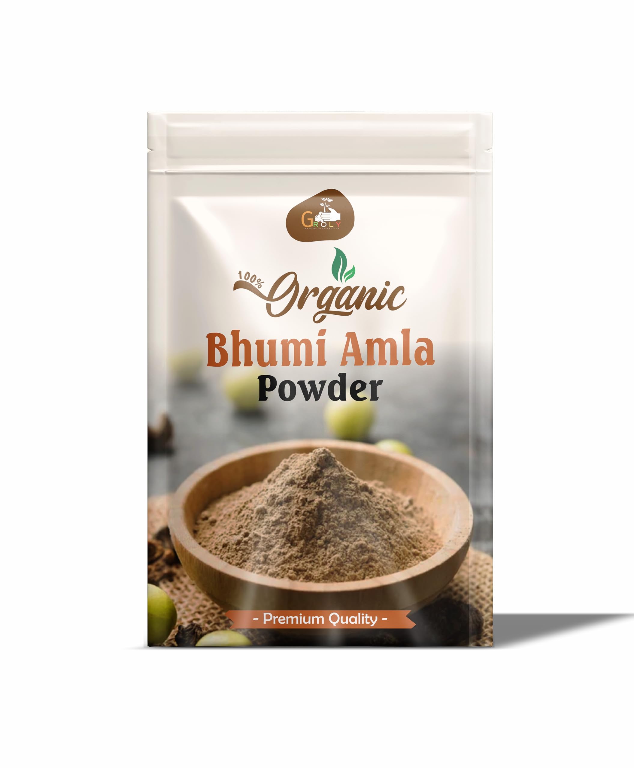 Bhumi Amla Powder/Churn 100 gm | Organic Ingredient Extract For Healthy Liver Functioning And Digestive Strength | Enriched With Essential Nutrients | Amla Powder for Hair, Drinking & Eating