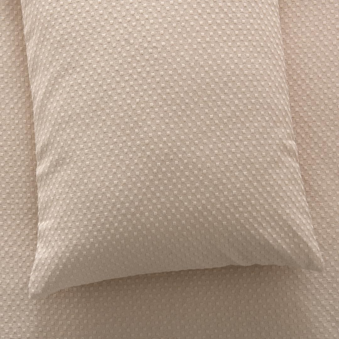 Colcha Crudo con Puntos Alexia 100% Algodón - Colchas 280x270 cm para Cama 200x200 cm - Suavidad y Elegancia para el Hogar