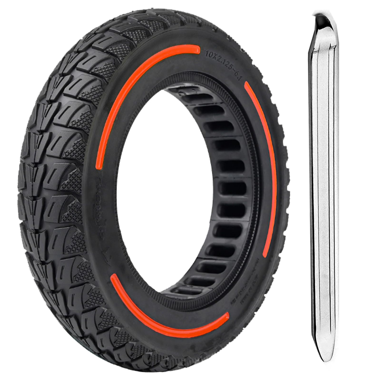 10X2.125 Inch Solid Tires for Electric Scooter, 50/75-6.1 Replacement Wheel, 10X2.125 Rubber Tyre for Gotrax G4/XR/VR& Turboant X7 MAX/Pro/M10& F25&