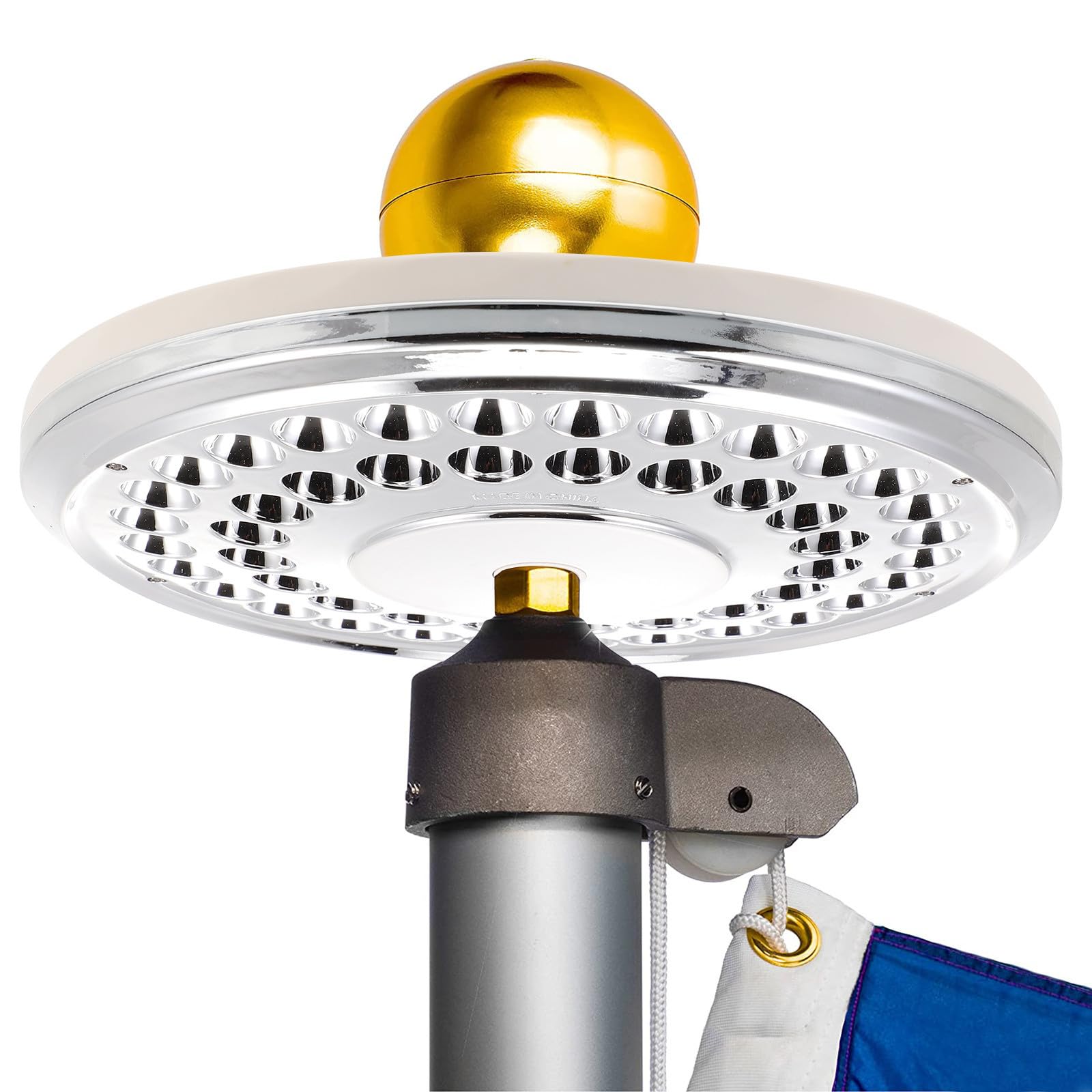 DOITOOL Luce Solare per Pennone 48 LED, Regolazione della Luminosità a 3 Livelli, Materiale Abs Resistente per Illuminazione Esterna in Campeggio e Giardino