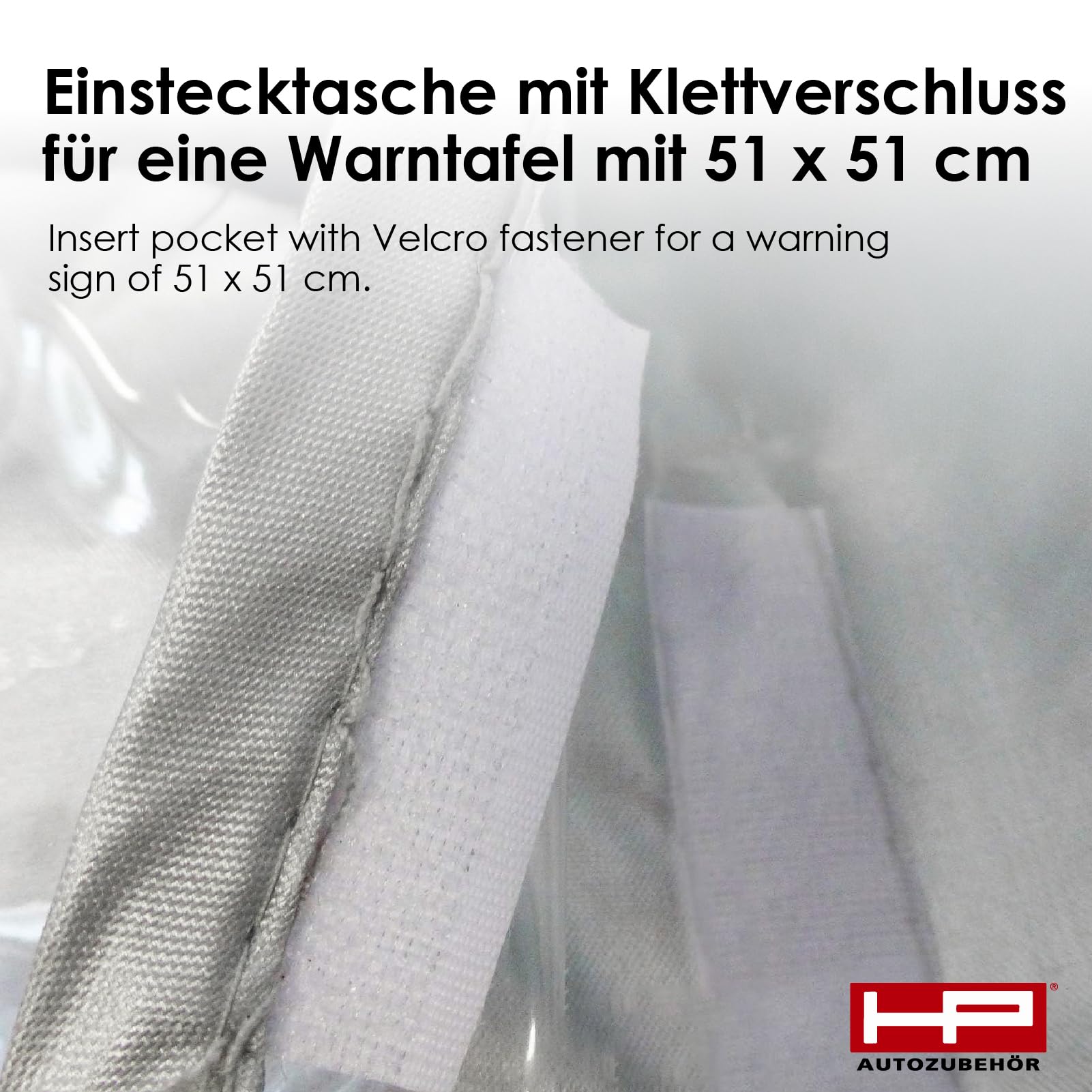 HP Autozubehör 18158 - Copertura per Bicicletta con Tasca per segnaletica, Colore: Argento