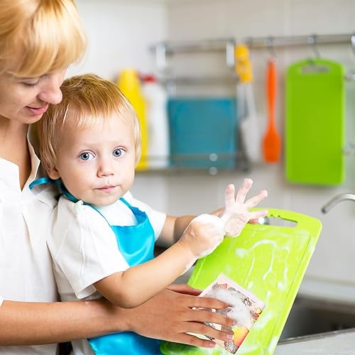 Miniatura 6 de Nitial 6 paños de cocina suecos florales de pájaros, reutilizables, absorbentes y de secado rápido, paños de limpieza para cocina, pájaros, flores