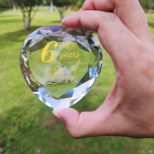 Miniatura 41 de Regalos de cristal de 30 aniversario para marido, esposa, novio o novia, lindo aniversario de boda, día de San Valentín, regalos románticos para 30