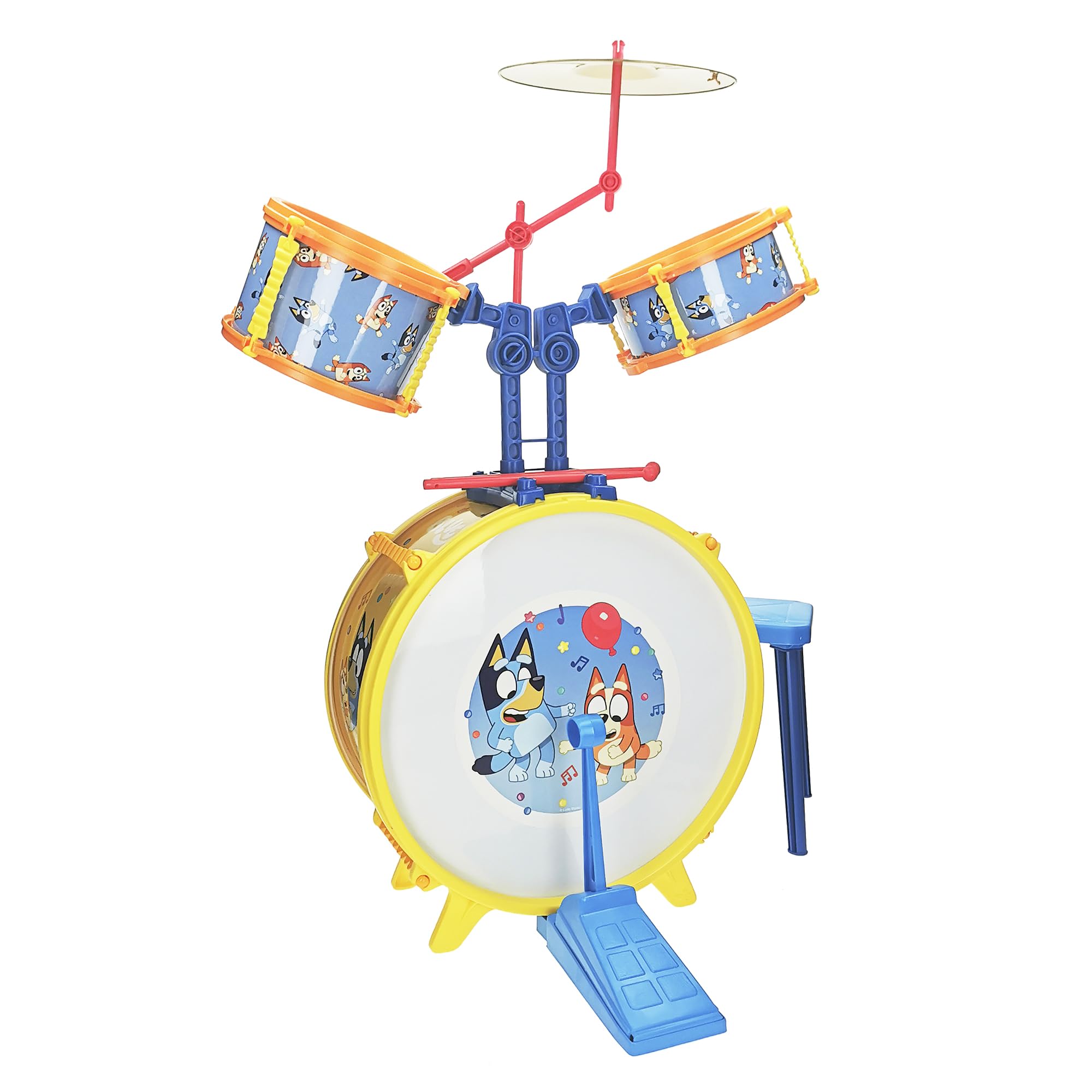 Bateria Musical Bluey con banqueta (REIG 2435)