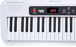 Teclado Kobe Musical KB-150 Branco 5/8 Indicado Iniciantes