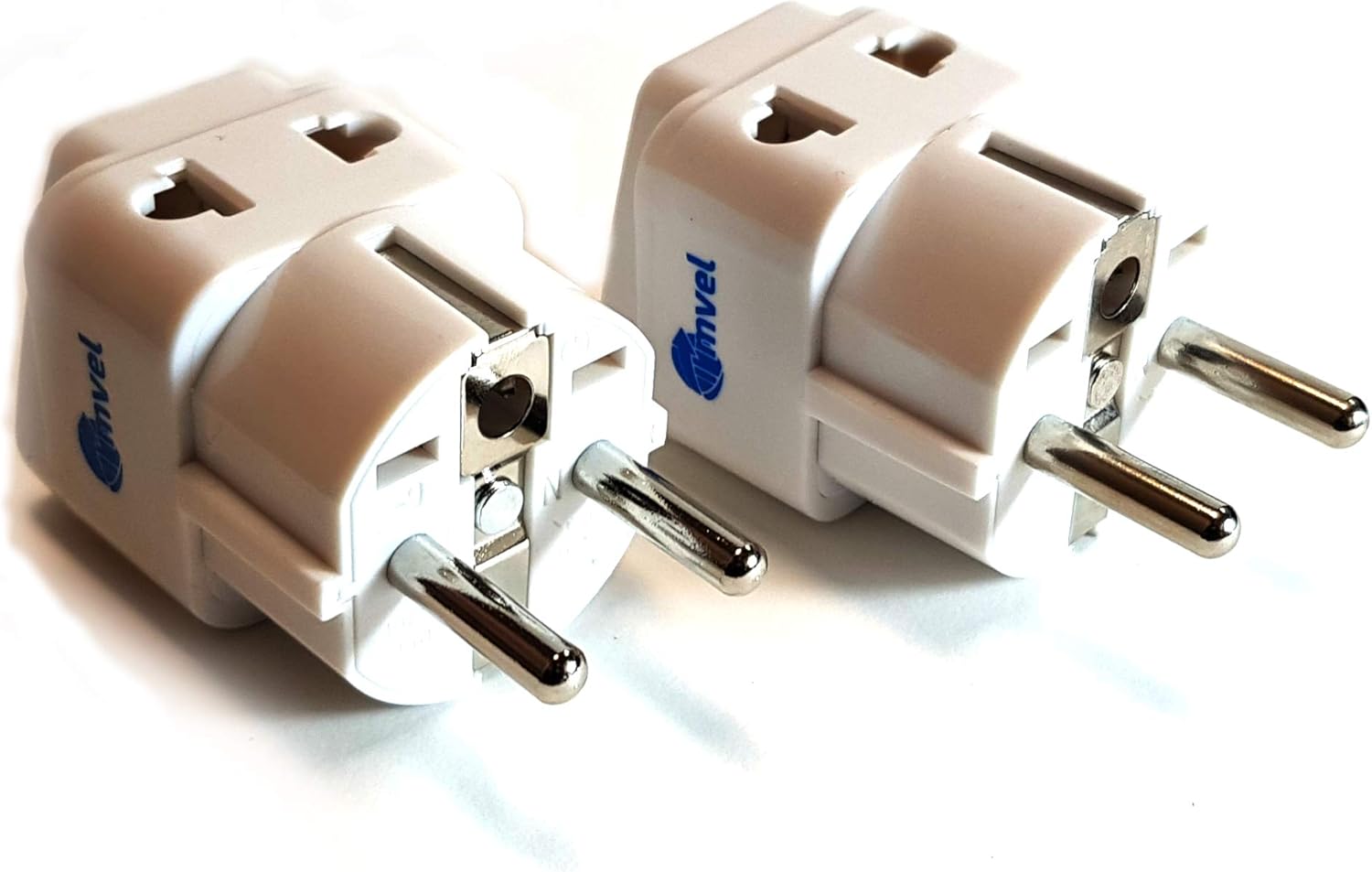 European Adapter, Travel Adapter 2 Pack European Power Adapter Schuko Plug Adapter