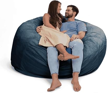 ULTIMATE SACK 6ft Bean Bag Chair, Oversize Bean Bag Chair for Adults, Comfy Chair Bean Bag Couch Lounge Sofa Loveseat Furniture | Cloud Fur