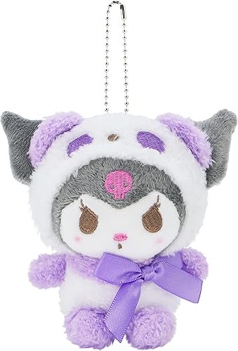 Ahlsense Lindo llavero de felpa de 4.7 pulgadas, colgante de figura de dibujos animados, lindo llavero de felpa de anime japonés