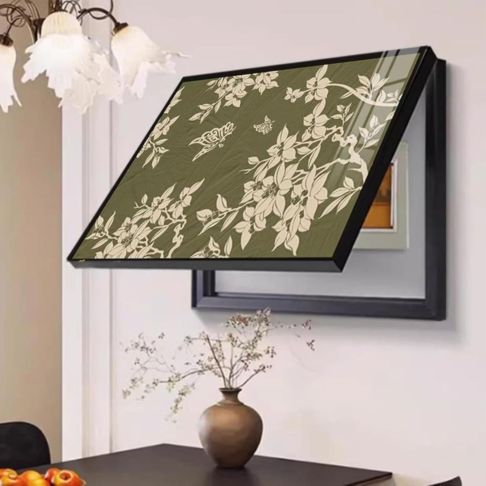 Genérico Pintura Decorativa para Cajas De Distribución Eléctrica, Fabricada En Material PS para Mayor Seguridad, 40x30 Cm, Tapa para Caja De Cableado Oculto (Eight 50 * 40 cm)