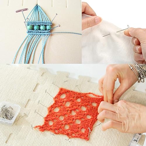 Miniatura 7 de Benvo 150 pines en T de acero surtidos de dos tamaños para peluca, alfileres de costura chapados en níquel, pasadores de agujas con cabeza de barra