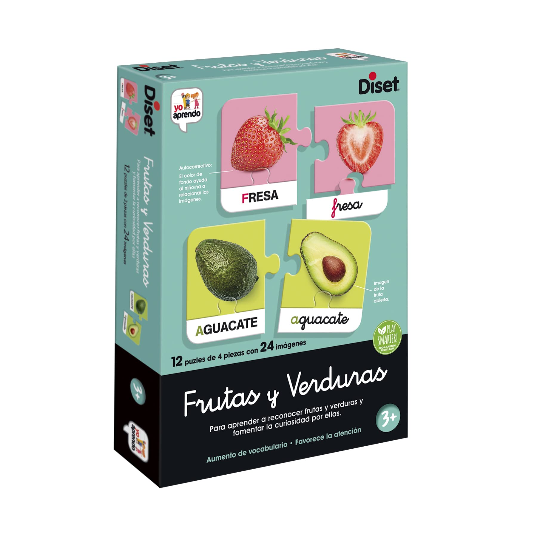 Yo Aprendo - Frutas y verduras - Juego educativo para niños - A partir de 3 años - Español