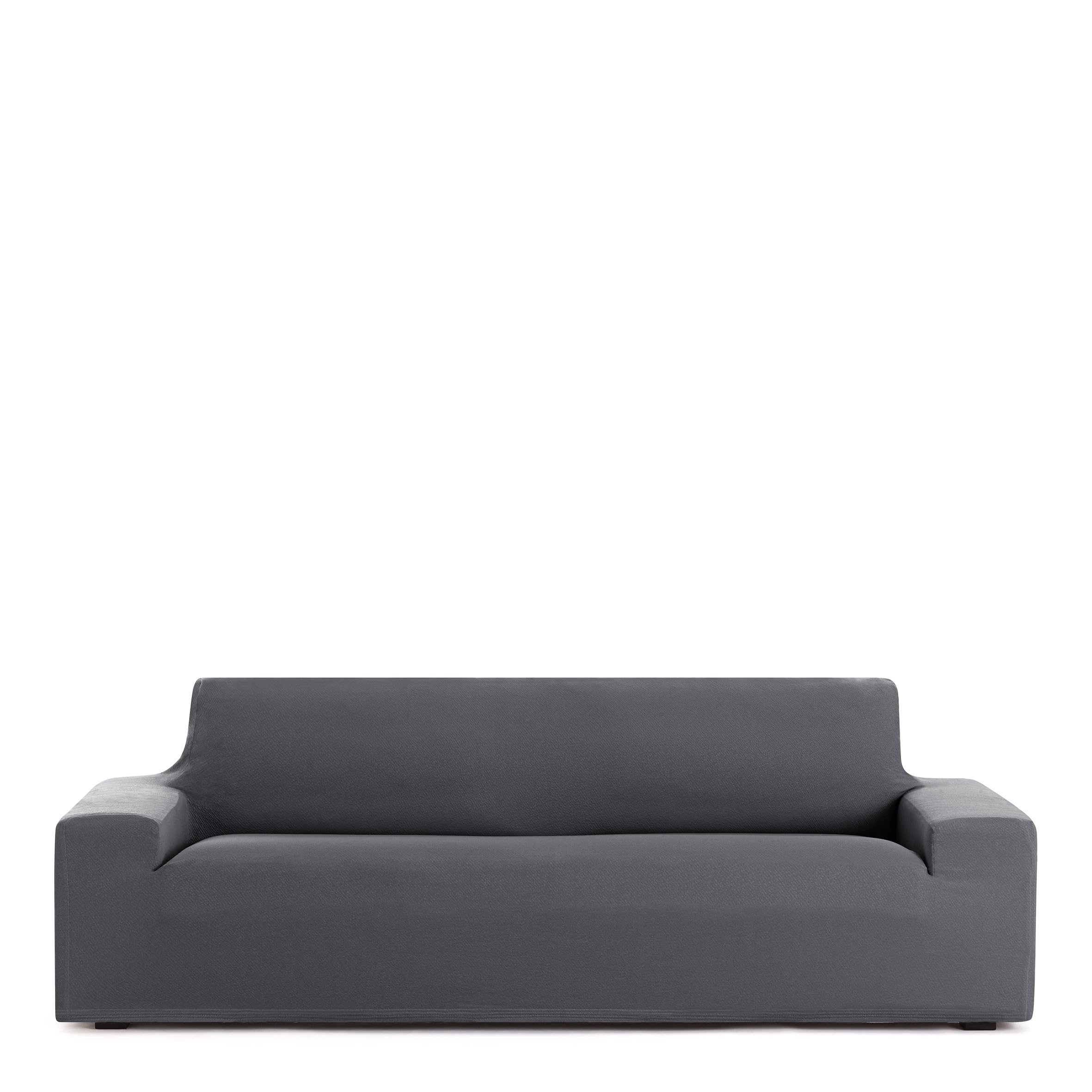 Eysa Harlem Bi-Elastic Sofa Cover 2 Seater Dark Grey