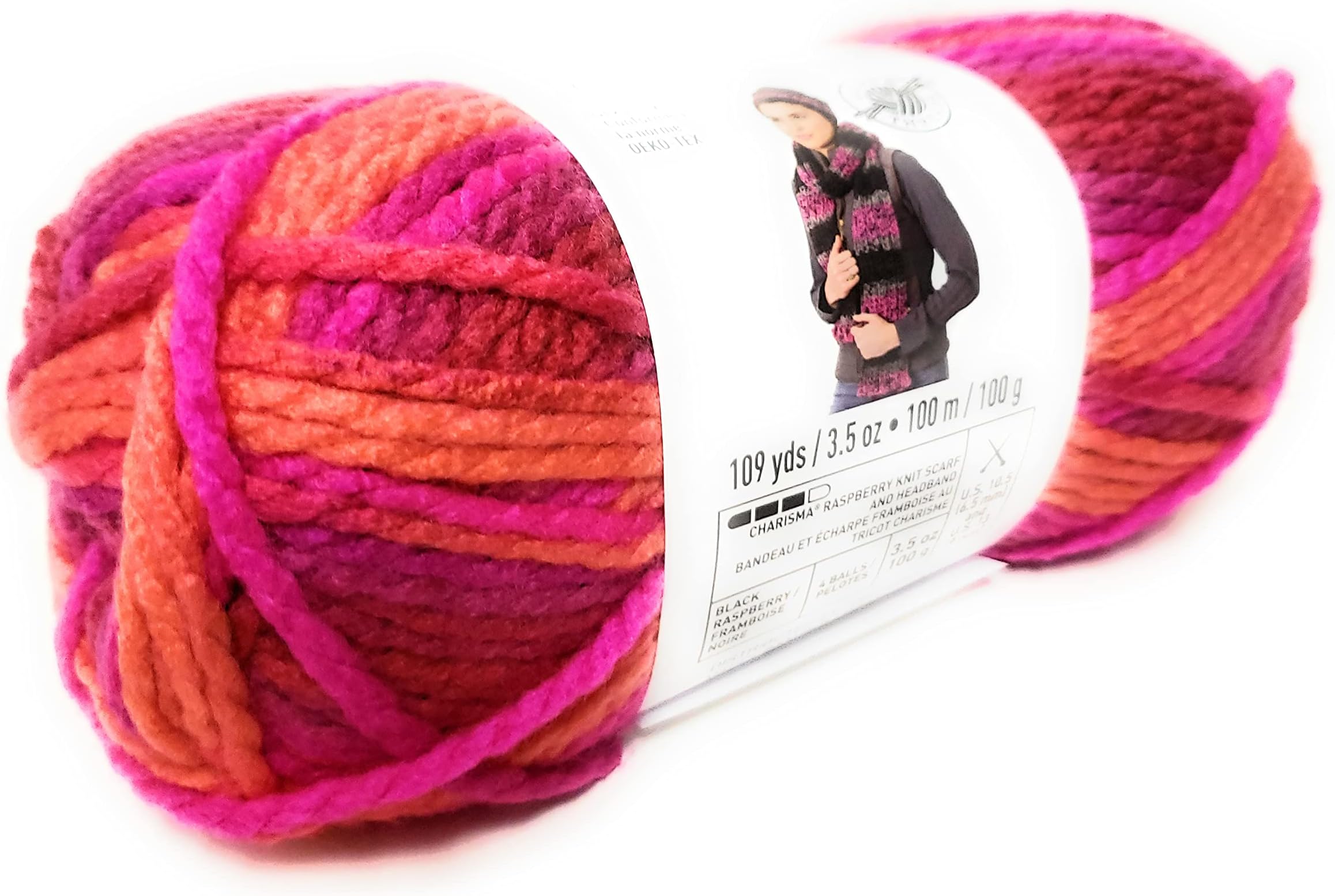 Loops & Threads Charisma Yarn 1 Ball Bright Pop 3.5 Ounces