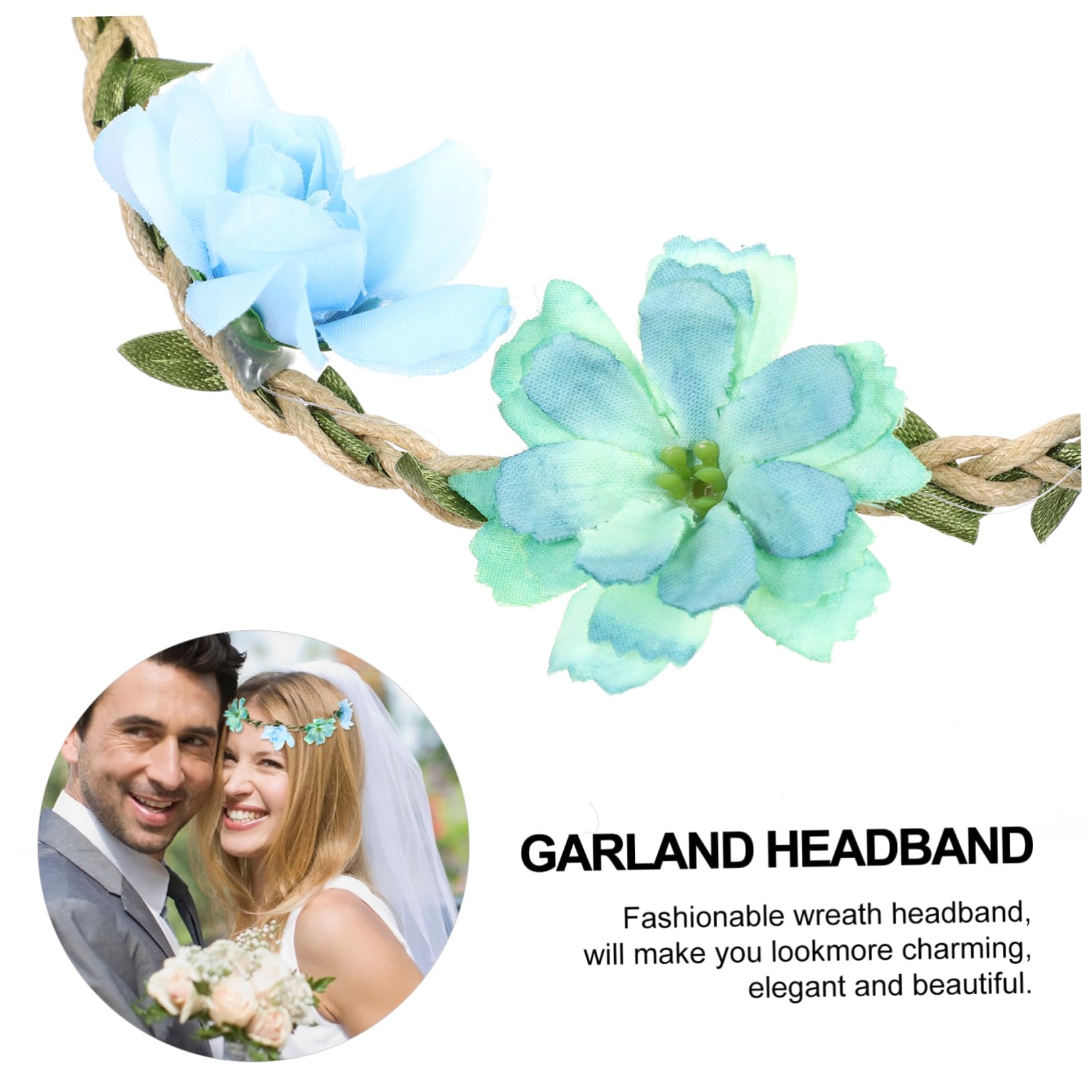 SOIMISS 24stücke Blumenkranz Haarschmuck Für Frauen Teiliges Und Hellrosa Elegante Haarreifen Für Hochzeiten Partys Und Fotoshootings