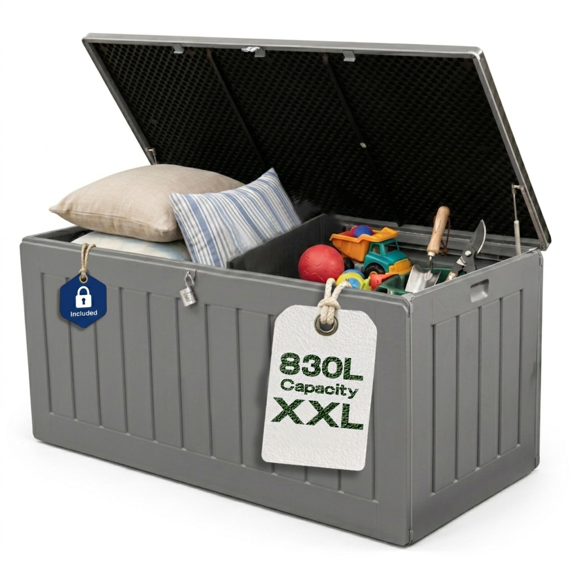 Olsen & Smith Outdoor Storage Box - Grey - 830L