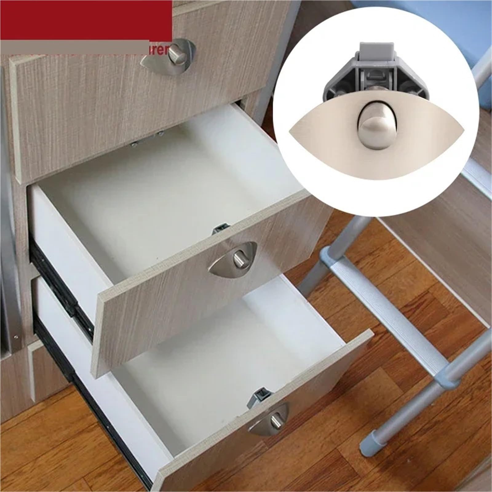 Push Locks Push Zatrzask Łapacz do szuflady szafki łodzi RV przyczepa kempingowa szafka na sprzęt meblowy ZS06 1 szt. (CH)