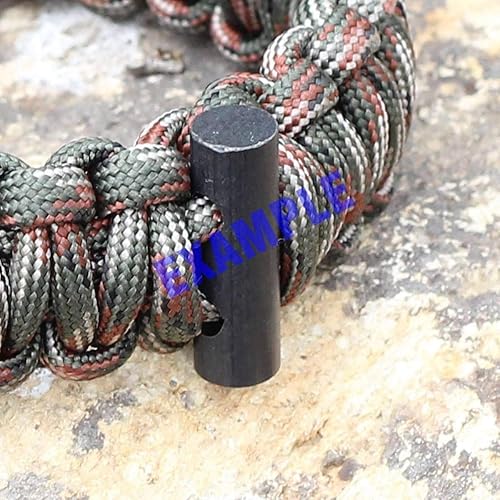 Miniatura 5 de Bayite pequeño varilla de hierro para supervivencia, pedernal perforado iniciador de fuego con orificio para pulsera de cordón paracaídas Collar 1