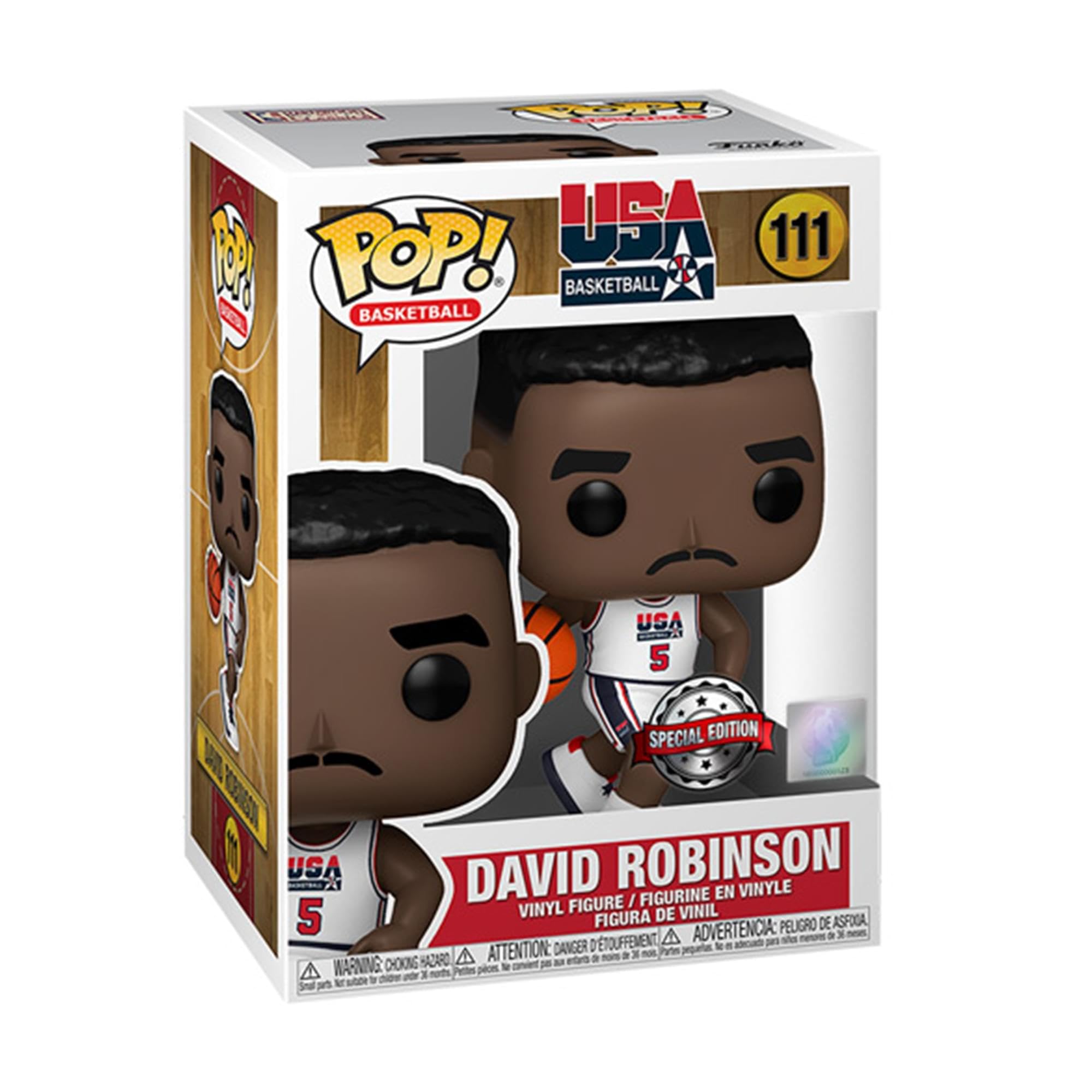 Amazon.com: POP NBA Funko David Robinson '92 Team USA : Toys & Games