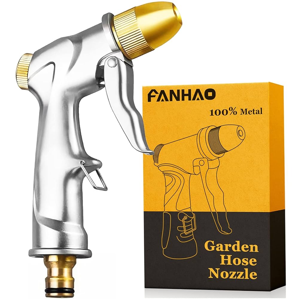 Fanhao Water Hose Sprayer Buy FANHAO Garden Hose Nozzle Sprayer, 100% Heavy Duty Metal Spray Nozzle With 7 Spray Patterns For Watering Garden Washing Cars And Fanhoe Garden Hose Nozzle